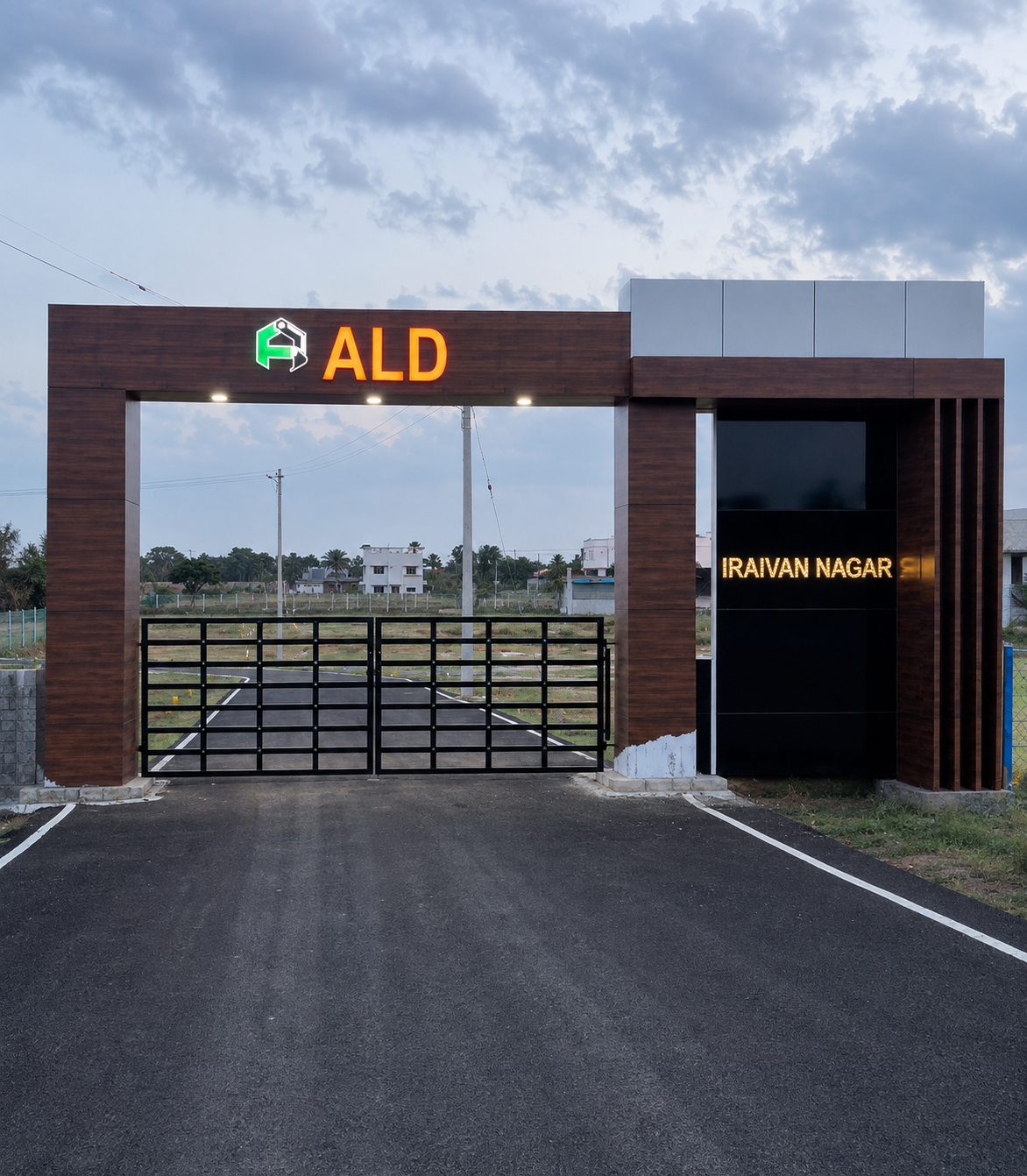 Iraivan Nagar plot entrance at Kulathur