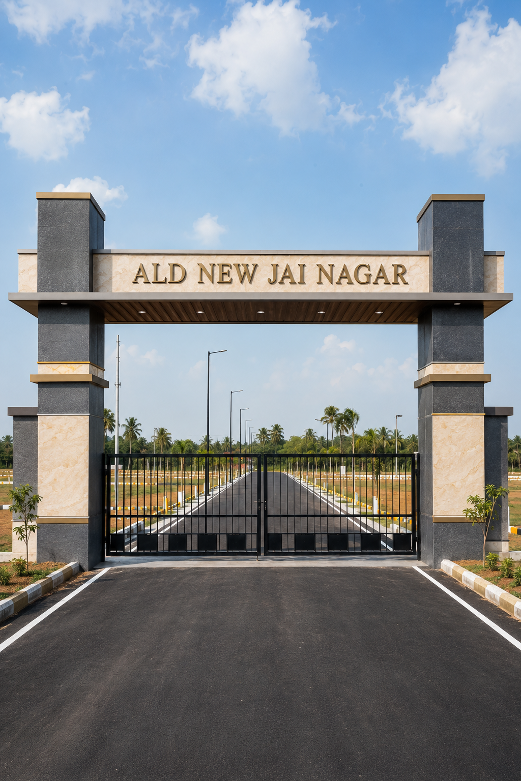 New Jai Nagar plot entrance at Keeranur