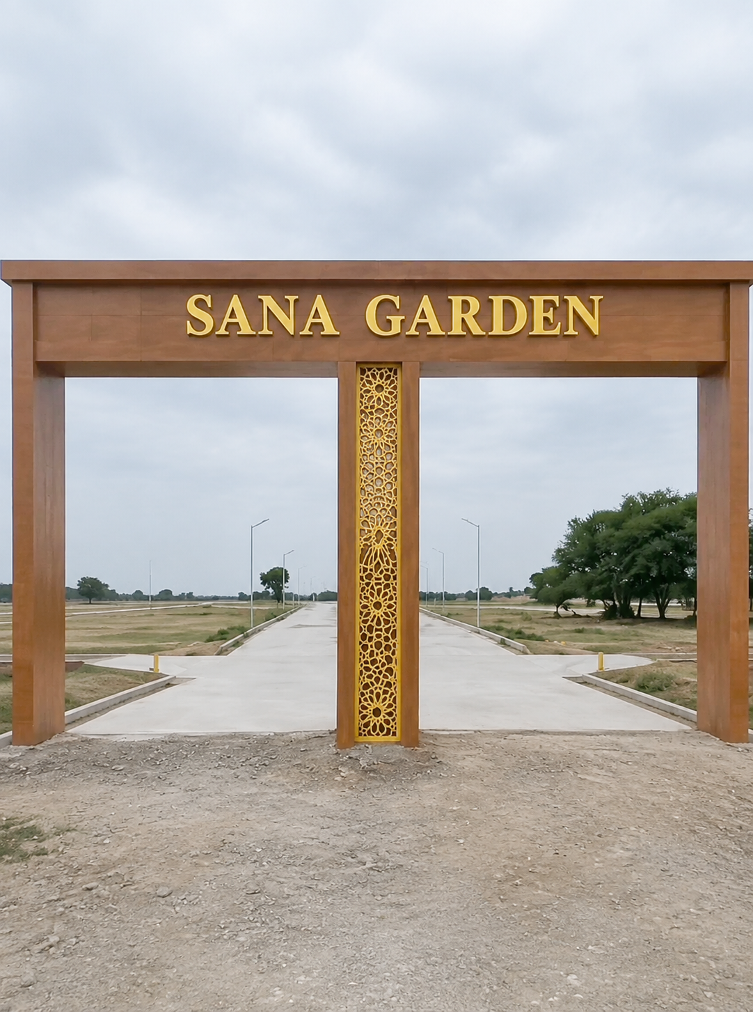 Sana Garden plot entrance at Chettipatti
